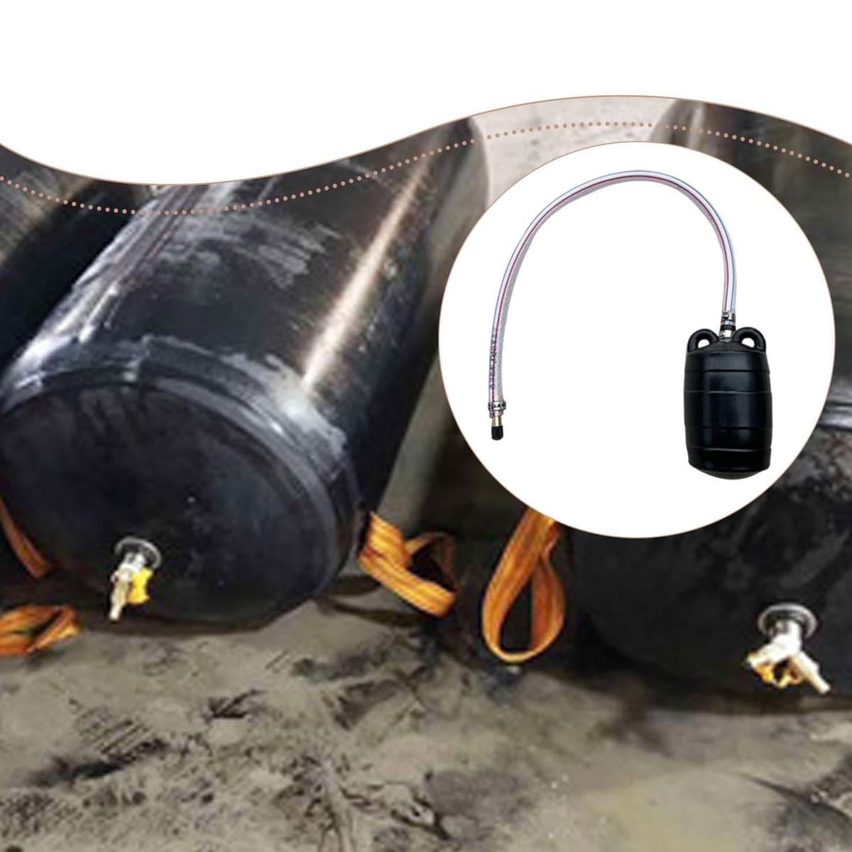 Tapón Inflable para Tubo Balón de Prueba para Tubería Obturador de Alcantarilla Accesorio Manual Caucho Eficiente para Sellado Y Control de Agua, 7.5 Cm — view 4