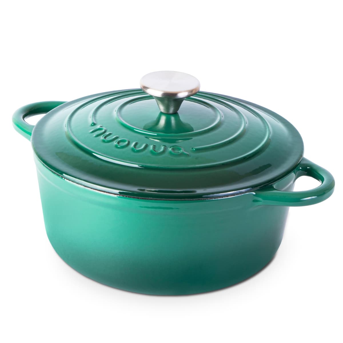Nuovva Enamelled Cast Iron Dutch Oven Pot with Lid – 5 Quart Casserole Dish – Ceramic Dutch Oven for Bread Baking, Roasting, Braising & Stews – Oven Safe up to 500°F – 24cm Orange — view 17