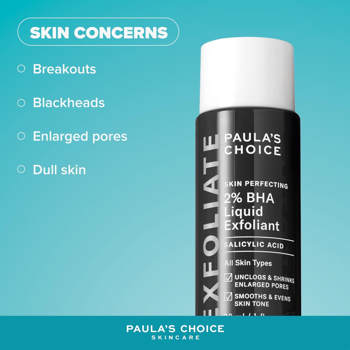 Paula's Choice SKIN PERFECTING 2% BHA Liquid Exfoliant - Face Exfoliating Peel Fights Blackheads & Enlarged Pores - for a Healthy Glow - with Salicylic Acid - Combination & Oily Skin - 30 ml — view 4