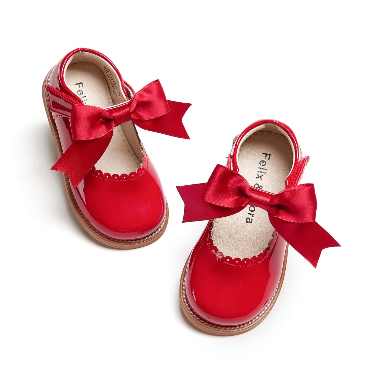 Felix & Flora Toddler Little Girl Mary Jane Dress Shoes - Ballet Flats for Girl Party School Shoes — view 22