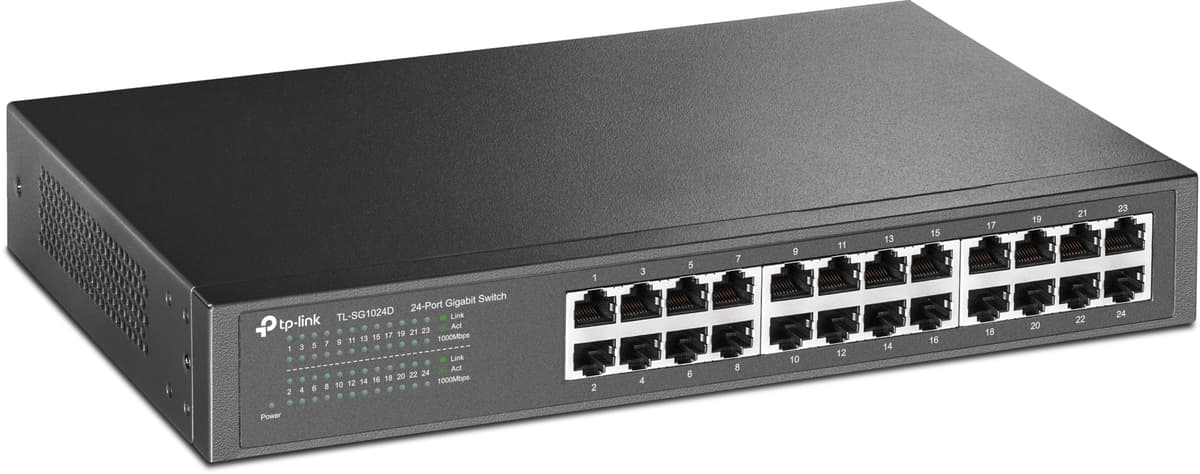 TP-Link TL-SF1008D 8-Port 10/100 Mbps Desktop Ethernet Switch/Hub, Ethernet Splitter, Plug & Play, no configuration required , White — view 5