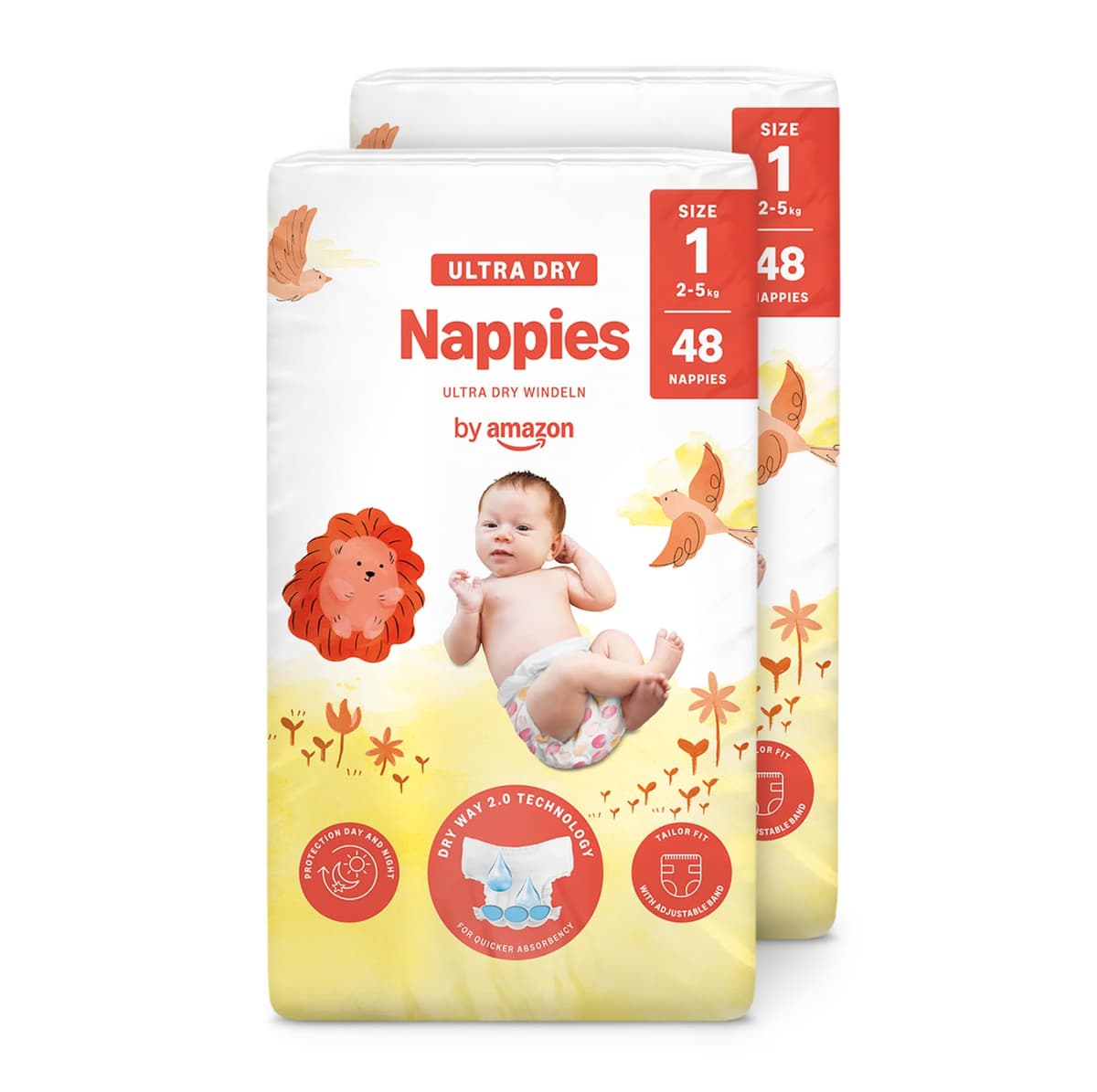 By Amazon - 70 Ultra Dry Nappies - Size 6 (15+ kg) (Previously a Mama Bear Brand, Same Product) — view 24
