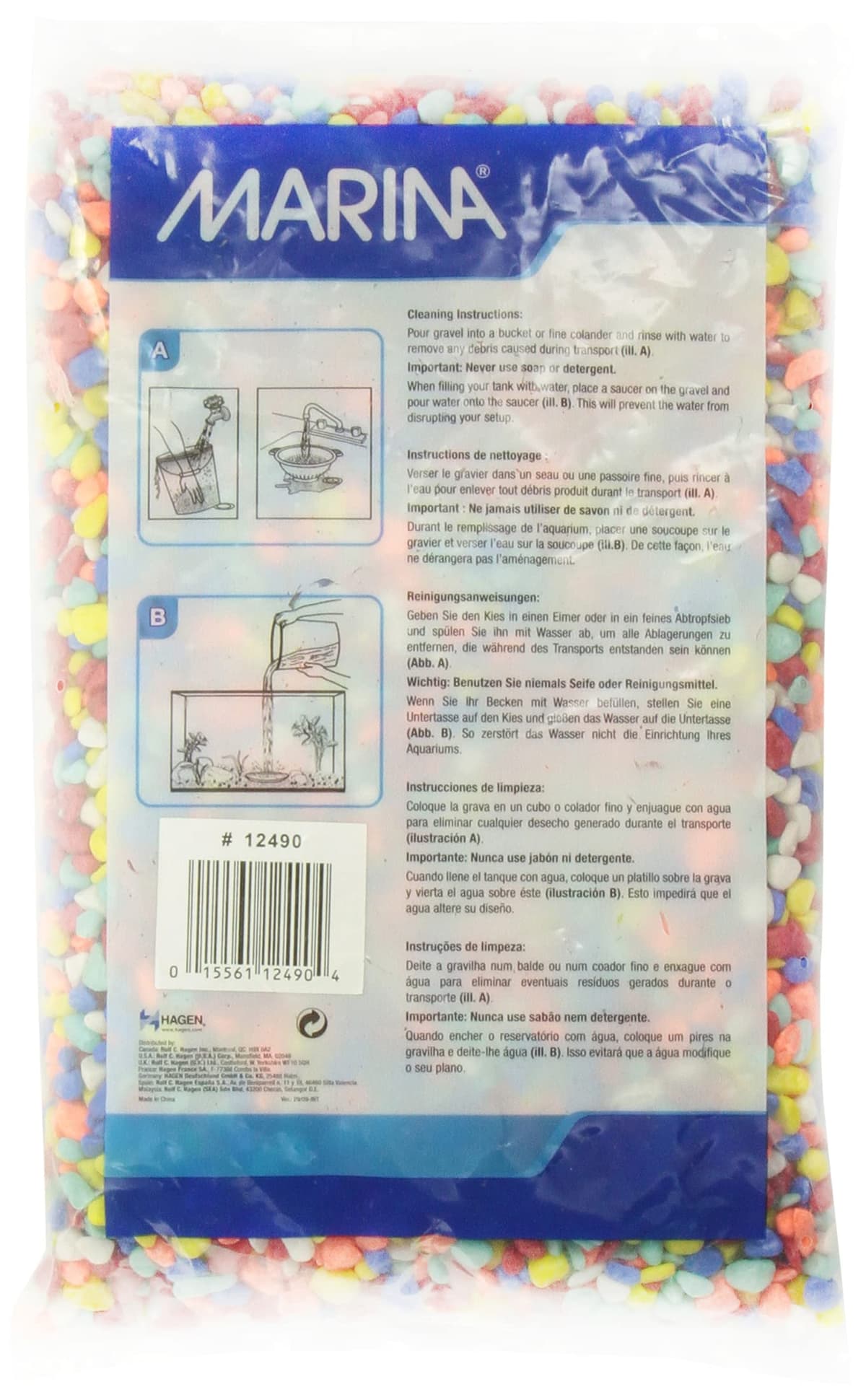 Marina Grava Arcoíris, piedra, 2,0 Kg — view 2