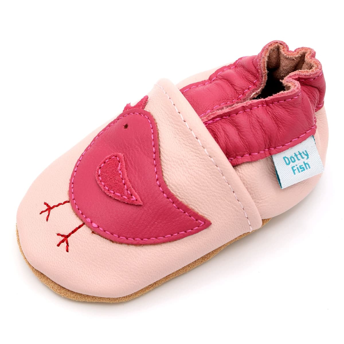 Dotty Fish Calzado Minimalista para bebés y niños. Zapatos Unisex de Piel Suave con Suela Antideslizante. Ligeros, Flexibles, Respirable y aprobados por podólogos. Tobillo elástico. De 0 a 4 años — view 13