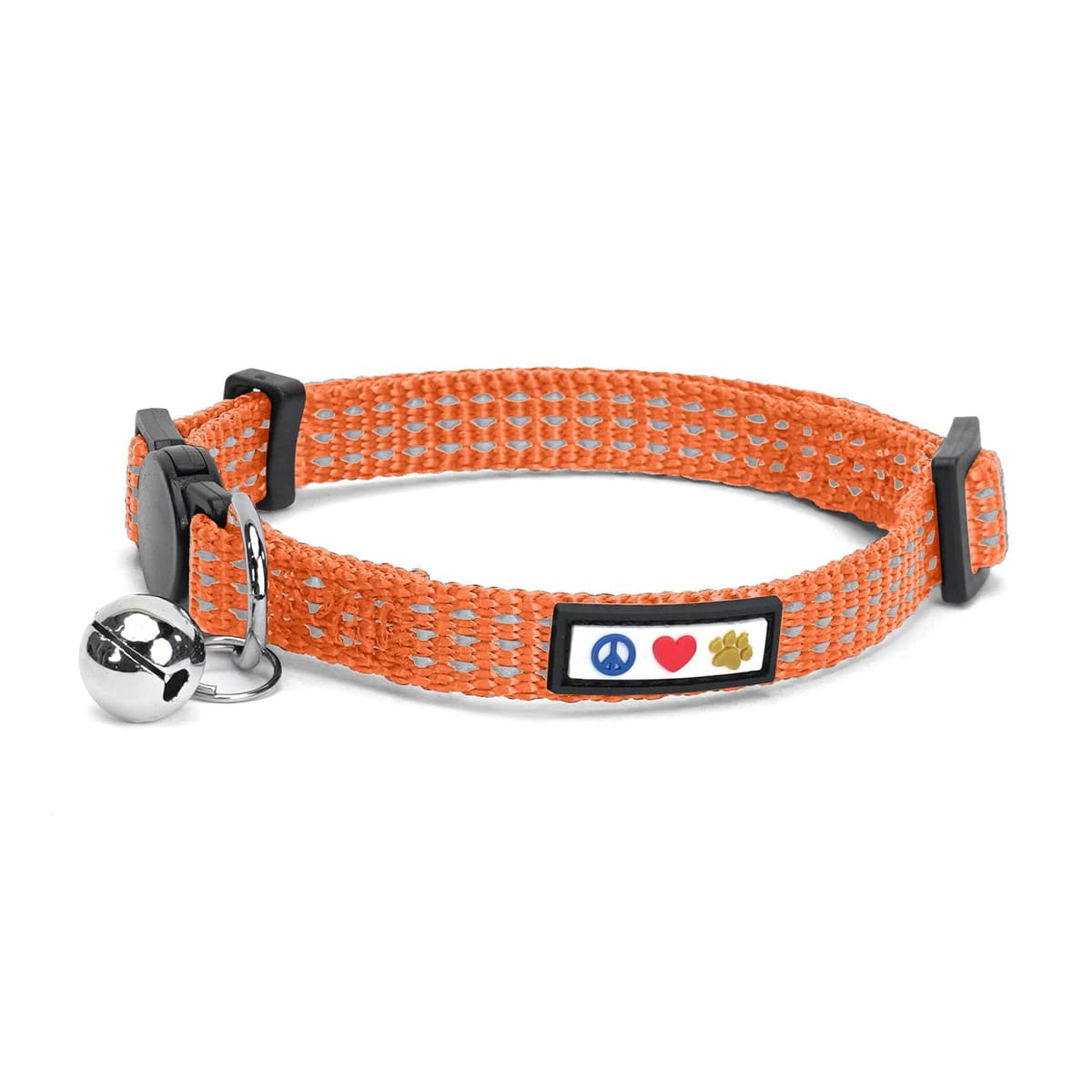 Pawtitas Collar Ajustable para Gato Reflectante con Campana Desmontable Verde — view 9