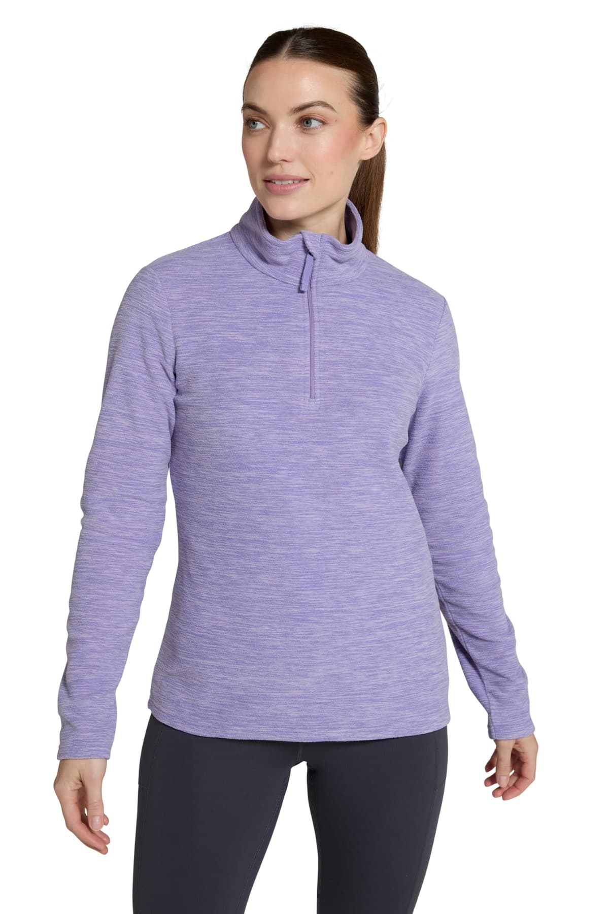 Mountain Warehouse Camber Half Zip Women's Fleece - Lightweight, Warm & Cosy Half Zip Sweatshirt - Best for Spring Summer, Camping, Outdoors, Travelling & Hiking — view 34