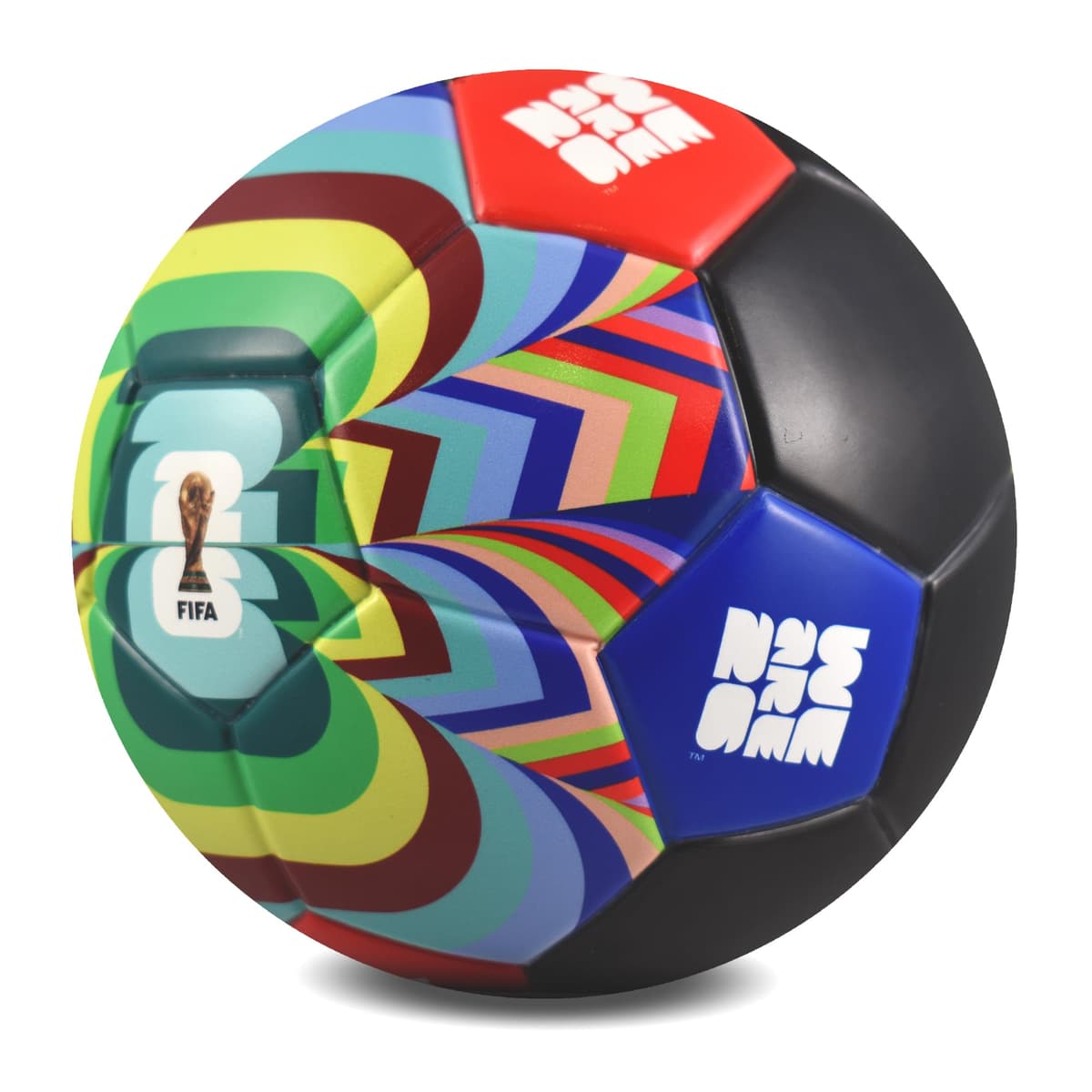 Hy-Pro Officially Licensed FIFA World Cup 2026 Mini Airless Ball – World Cup Football with Official Design & Logo for Kids, Children's Play & Outdoor Fun — view 3