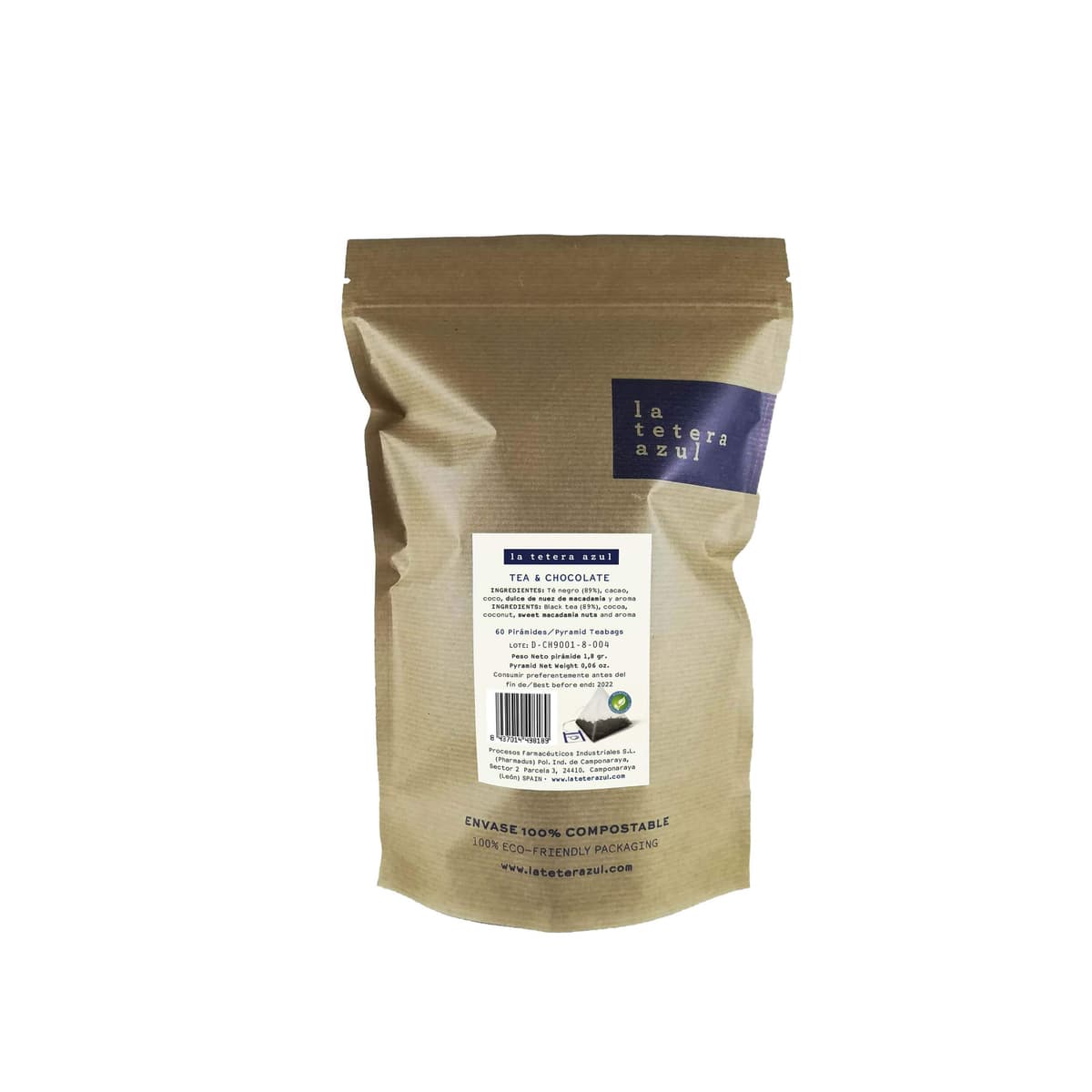 LA TETERA AZUL Infusión De Manzanilla Premium, Pura, Limpia, Sin Hojas Ni Tallos. 60 Pirámides. Infusión Digestiva Y Alivio Gases. Bolsa De 60 Pirámides. — view 31