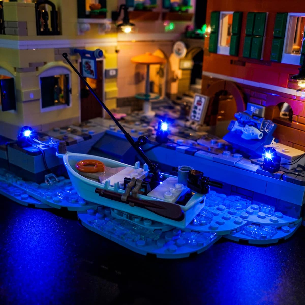 Juego de luces LED compatible con Lego 21359 Riviera italiana (no modelo), juego de iluminación decorativa compatible con Lego Italian Riviera juguete creativo — view 4