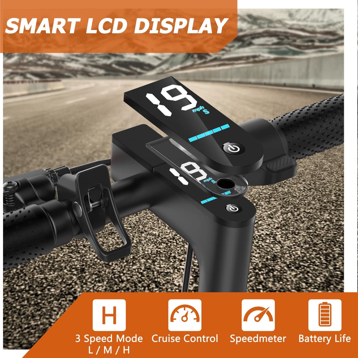 Qlaway 8.5/10" Electric Scooter for Adults 350W Motor Top Speed 25/30/35 KM, Trotinette Electrique Up to 25-35 KM Range, Bearing 265 LBS — view 2