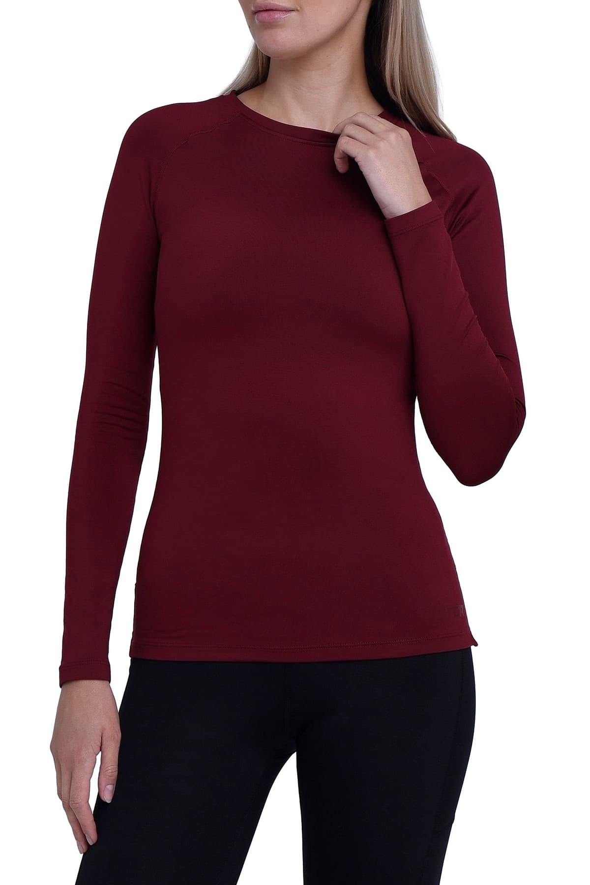 TCA Camiseta Termica Mujer Ajustada - Camiseta Térmica Mujer Manga Larga con Tecnología SuperThermal - Camisetas Termicas Compresión de Manga Larga para Running Gym Ciclismo — view 6