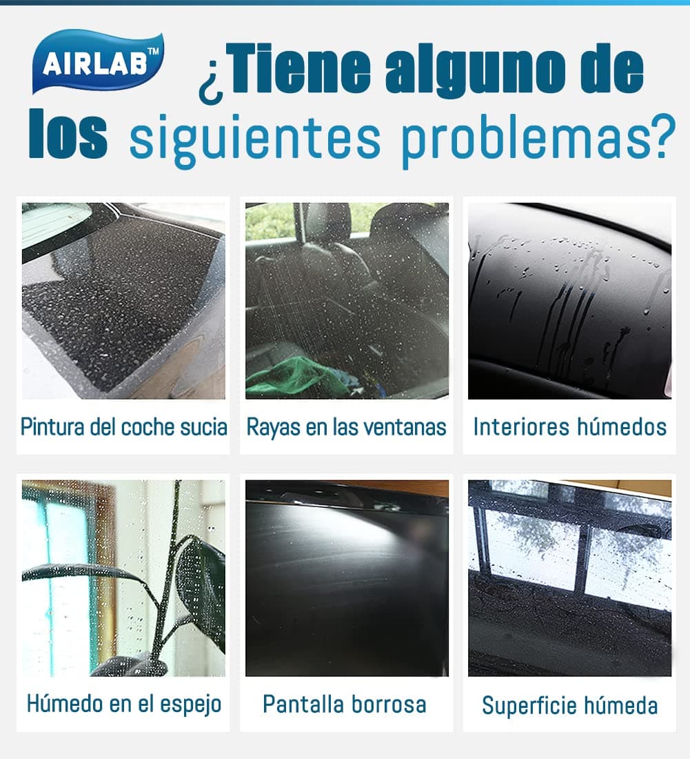 Airlab 8X Nano Paños de Limpieza Magico, Bayetas de Microfibras para Cristales sin Rayas, Trapo Balletas para Cocina Coches Automóviles Ventanas Vidrios Espejos Grifos Baño, 40 x 30 cm — view 3