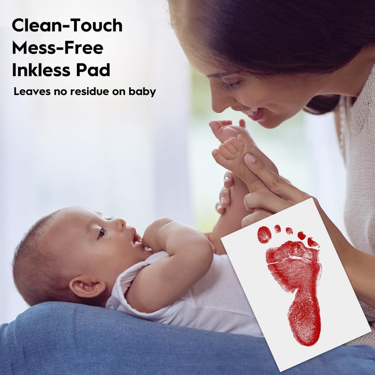 TATUNER Baby Hand and Footprint Kit Inkless - Mess Free Ink Pad, Paw Print Kit for Dogs and Cats, Safe Clean Touch Ink Pads for Newborn Handprints — view 61