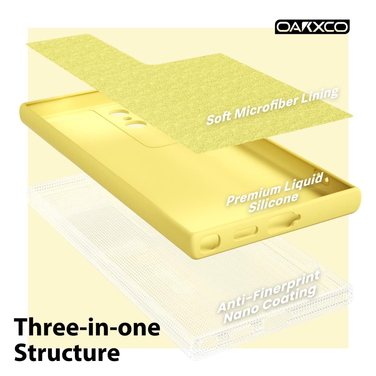 oakxco for Samsung Galaxy S24 Ultra Phone Case Liquid Silicone, Thin Slim Soft Rubber Gel TPU Plain Simple Cover for Women Girl Cute, Matte Solid Color, Brown Khaki Nude — view 230
