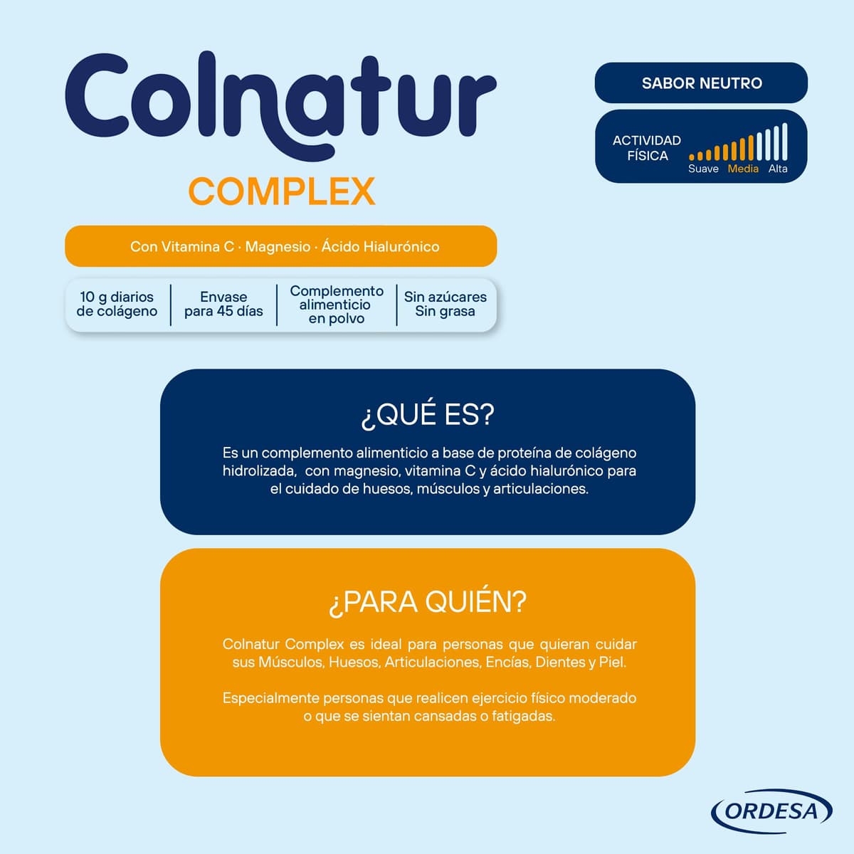 Colnatur Complex Neutro | 330g | Colágeno con Magnesio y Vitamina C para Músculos y Articulaciones — view 4