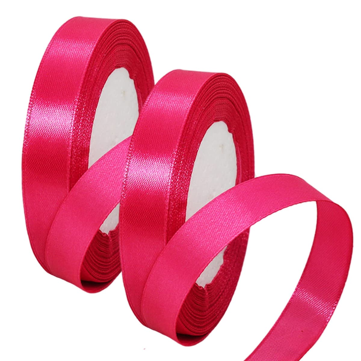 40mm Wide White Ribbon Thick Wedding Car Ribbon 22m, 1.5 inch Thick White Satin Ribbon for Gift Wrapping Wedding Car Christmas Birthday Cake Hair Bow Florist Bouquet Crafts Decorations — view 100