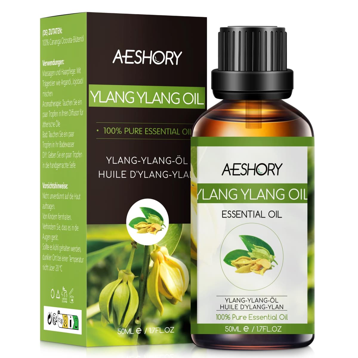 AESHORY Aceite Esencial de Rosa 50ML, Natural Aceite de Aromaterapia de Rosa, Aceites de Fragancia Premium para Humidificador, Masaje, Baño, Cuidado la Piel, Relajación y Calma — view 28