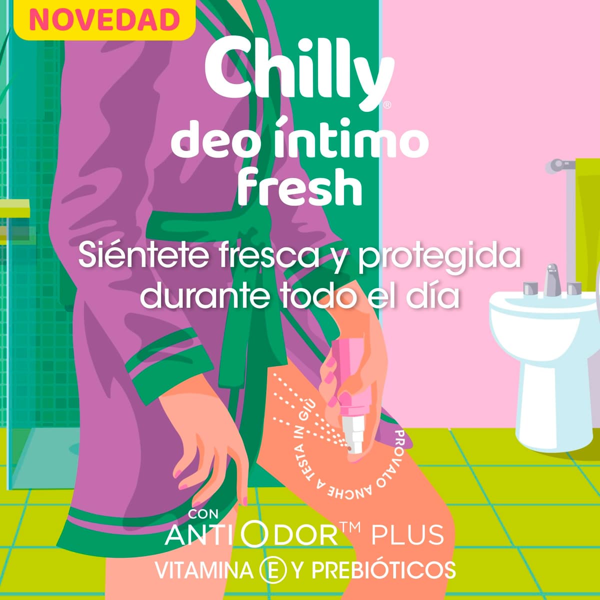 Desodorante íntimo en pulverizador Chilly delicado 50 ml — view 3