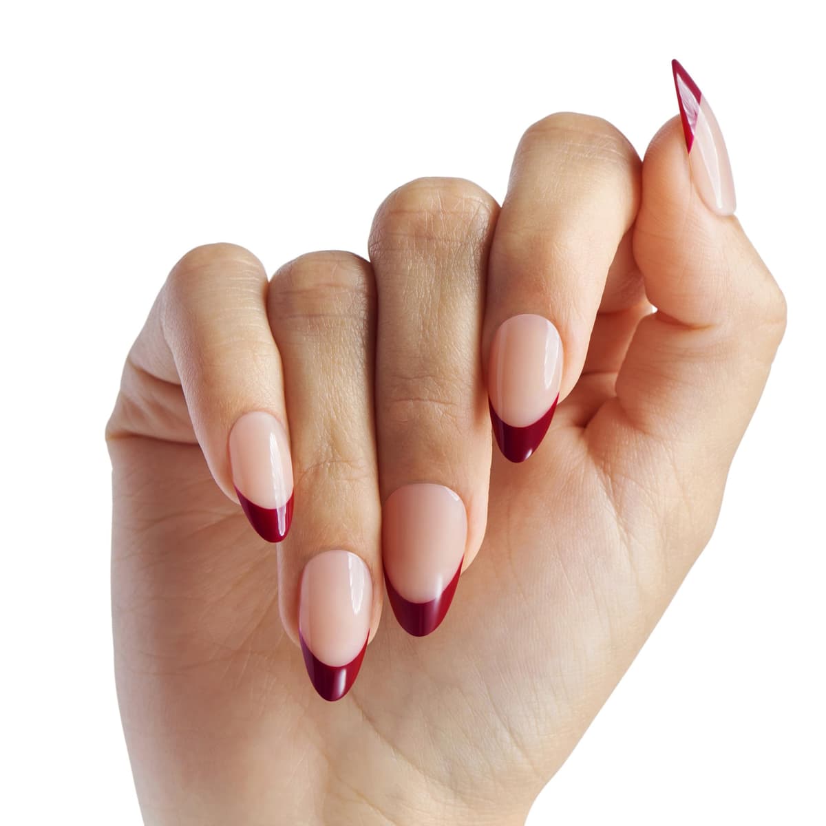 KISS Salon Acrylic French Nude Collection, Cashmere, Medium Length Nude Fake Nails, Includes False Nails, Nail Glue, Nail File, and Manicure Stick, 28 Count (Pack of 1) — view 27