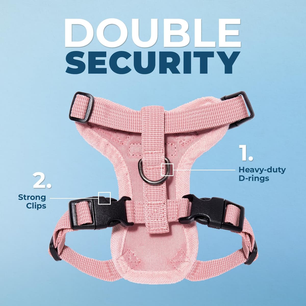 Voyager Step-in Lock Cat Harness and Reflective Cat Leash with Neoprene Handle by Best Pet Supplies - Supports Small, Medium and Large Breed Cats, Pink, size XXXS - 5ft — view 2