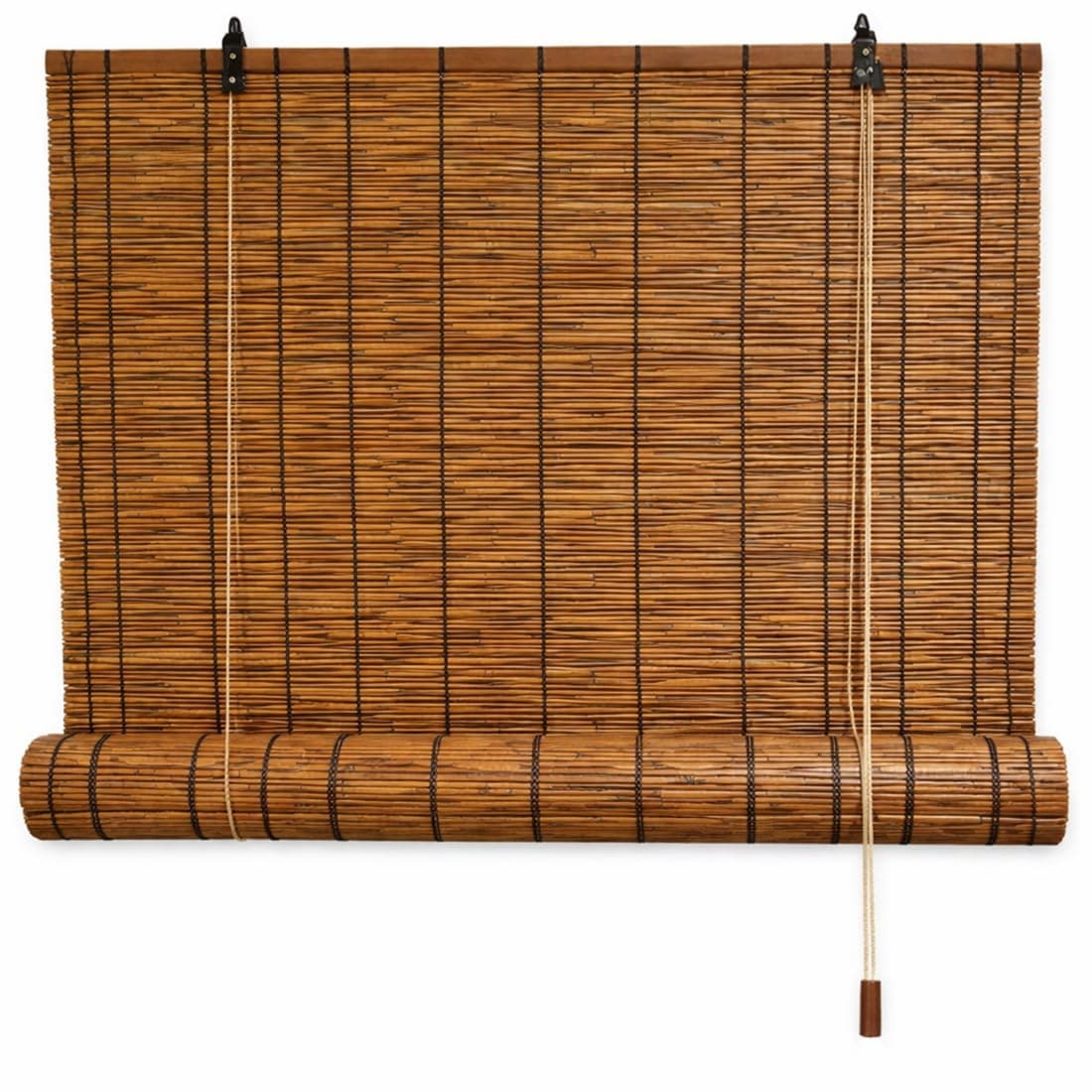 Acomoda Textil – Persiana Enrollable de Bambú Natural para Puertas y Ventanas Decorativa Marrón. Estor Ajustable de Ocultación para Exterior e Interior Protector de Fácil Instalación. (80x160 cm)