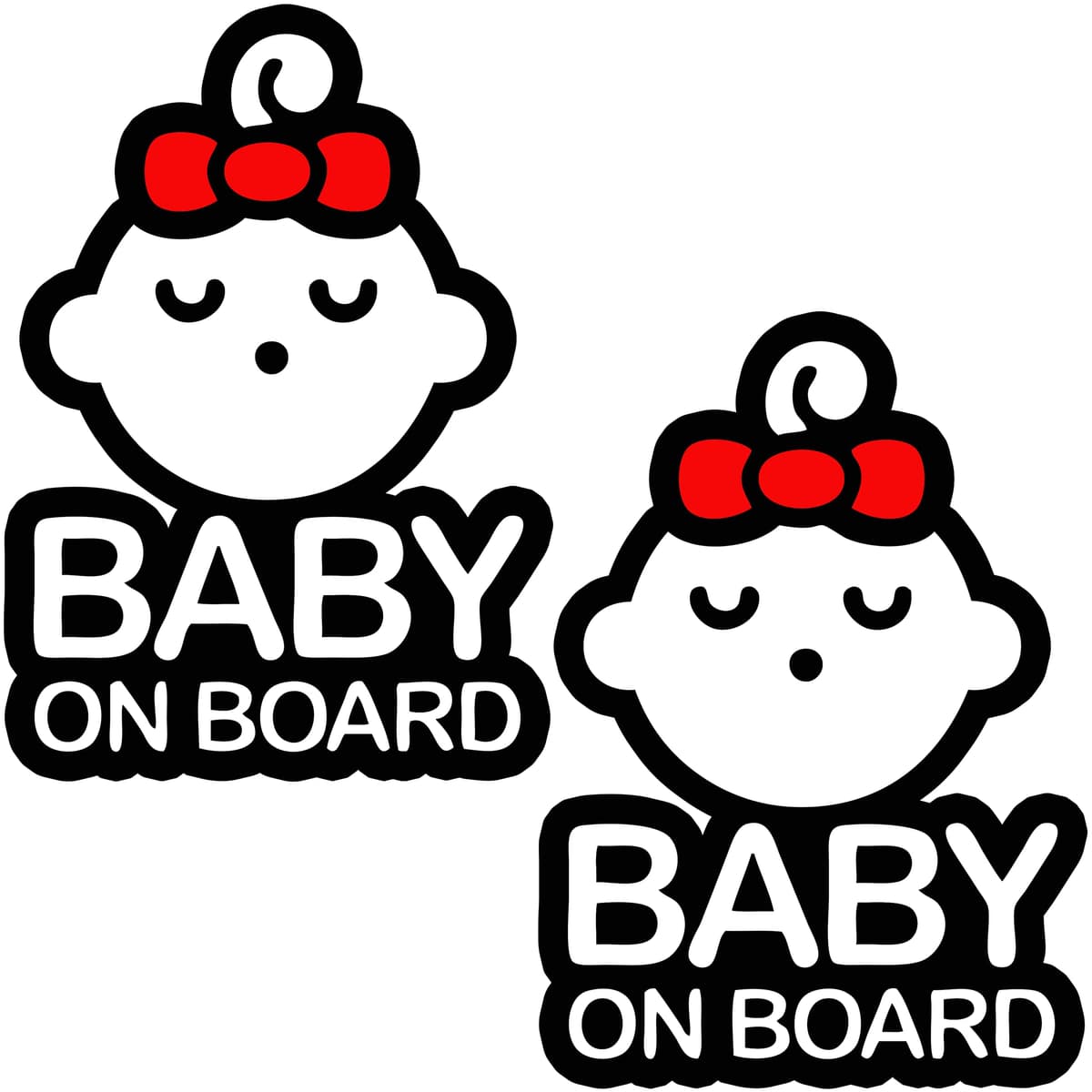 TOTOMO # ALI-020 Etiqueta adhesiva de bebé a bordo Signo de aviso de seguridad para autoventa - Seeling Baby Boy — view 8