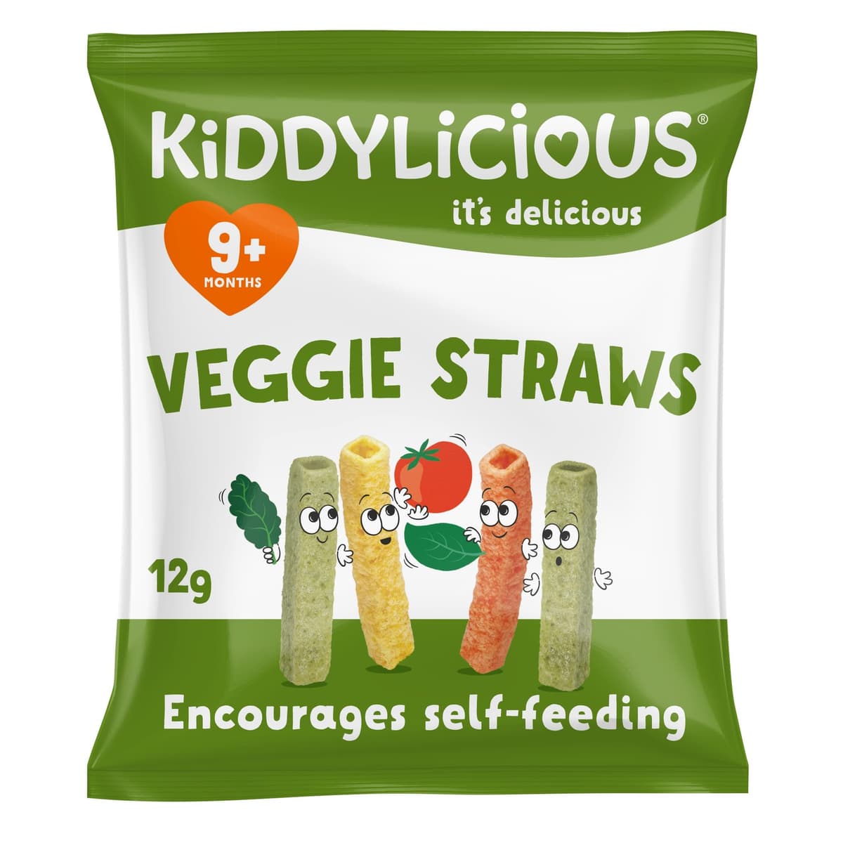 Kiddylicious Veggie Straws Box - Delicious Snacks for Kids - Suitable for 9+ Months - 10 Packs — view 2