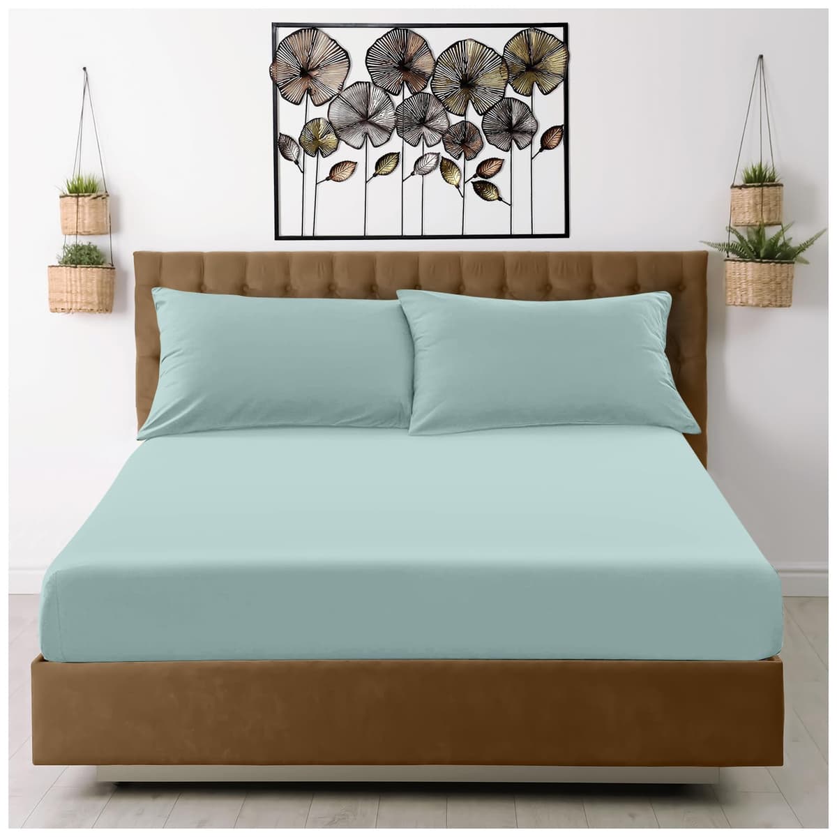 GC GAVENO CAVAILIA Fitted Sheet Single Bed (91 x 190cm) - Grey Bedding Sheets - Plain Dyed Microfiber Bed Sheets Single - (10 inch) 25cm Deep Pocket Bottom Sheet - Easycare - Wrinkle & Fade Resistant — view 69