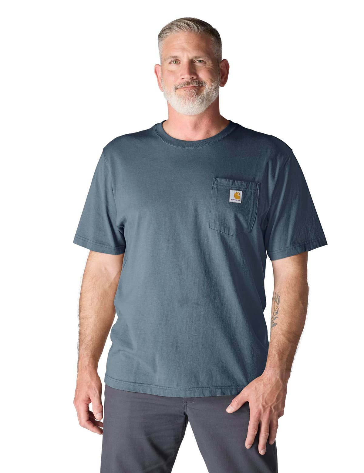 Carhartt Mens Loose Fit Heavyweight Short-Sleeve Pocket T-Shirt (Also Available in Big & Tall) CloseoutWork Utility T-Shirt — view 69