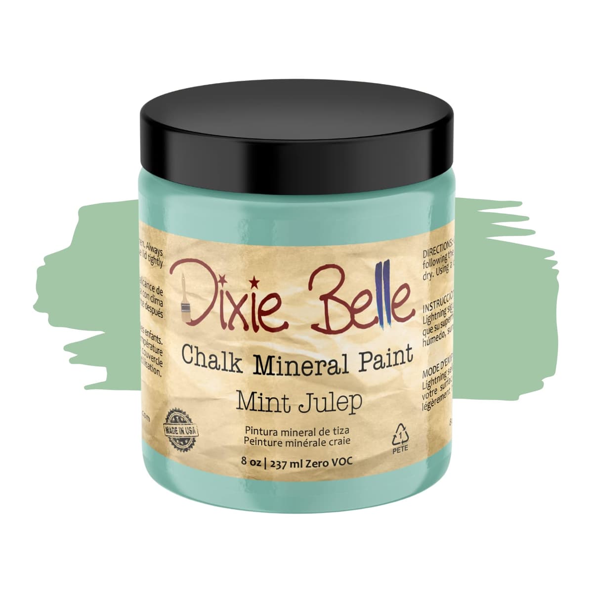 Dixie Belle Paint Company Chalk Finish Furniture Paint - Caviar (32oz) - Matte Black Chic Chalk Mineral DIY Furniture Paint — view 199