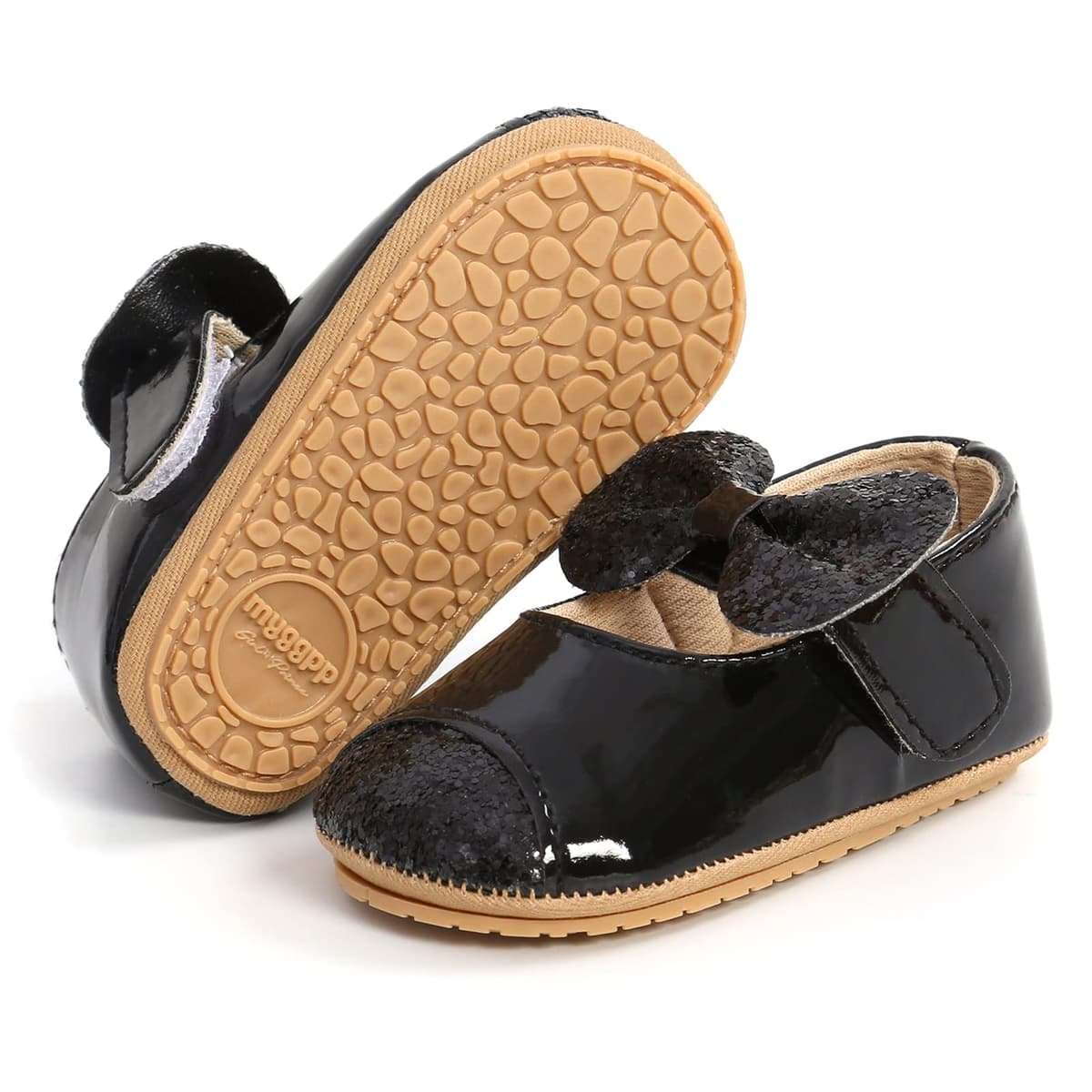 RVROVIC Baby Girl Moccasins Infant Princess Sparkly Premium Lightweight Soft Sole Prewalker Toddler Girls Shoes — view 36