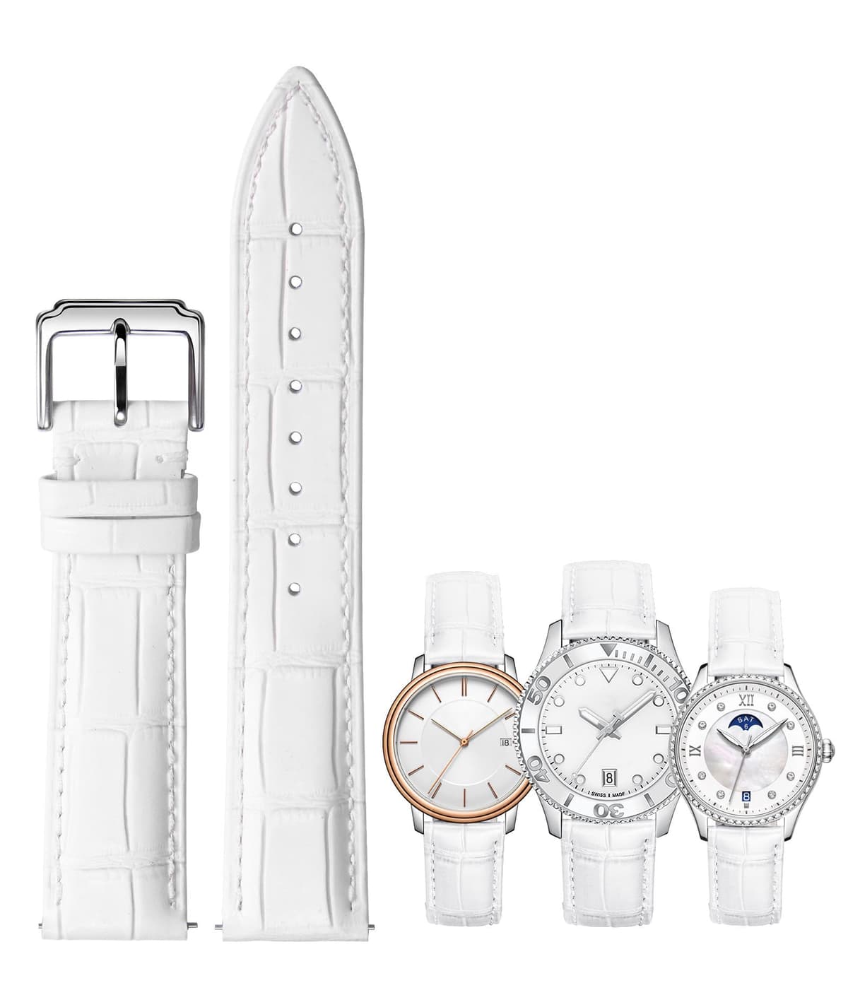 BINLUN Correa Reloj de Piel de Liberación Rápida Correas de Relojes de Cuero de Repuesto para Hombres y Mujeres con 12 Colores (10mm 12mm 14mm 15mm 16mm 17mm 18mm 19mm 20mm 21mm 22mm 23mm) — view 13