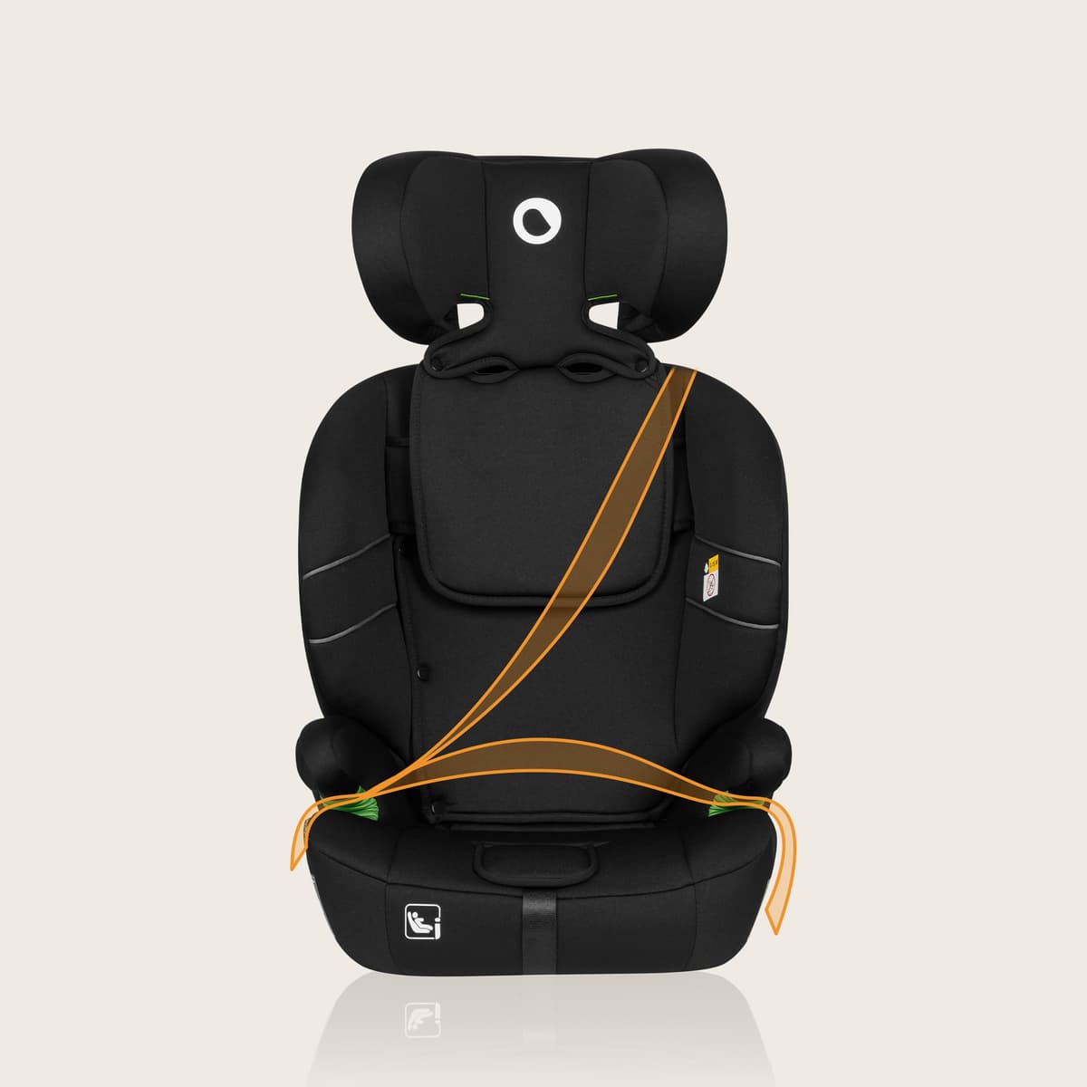 Lionelo Levi Adjustable Car Seat for 9-36kg Transforms with Your Child from Infant to 12 Years, Multi-Level Headrest & Insert Options, Enhanced Side Protection, Easy Install & Wash (ONE, Carbon) — view 2