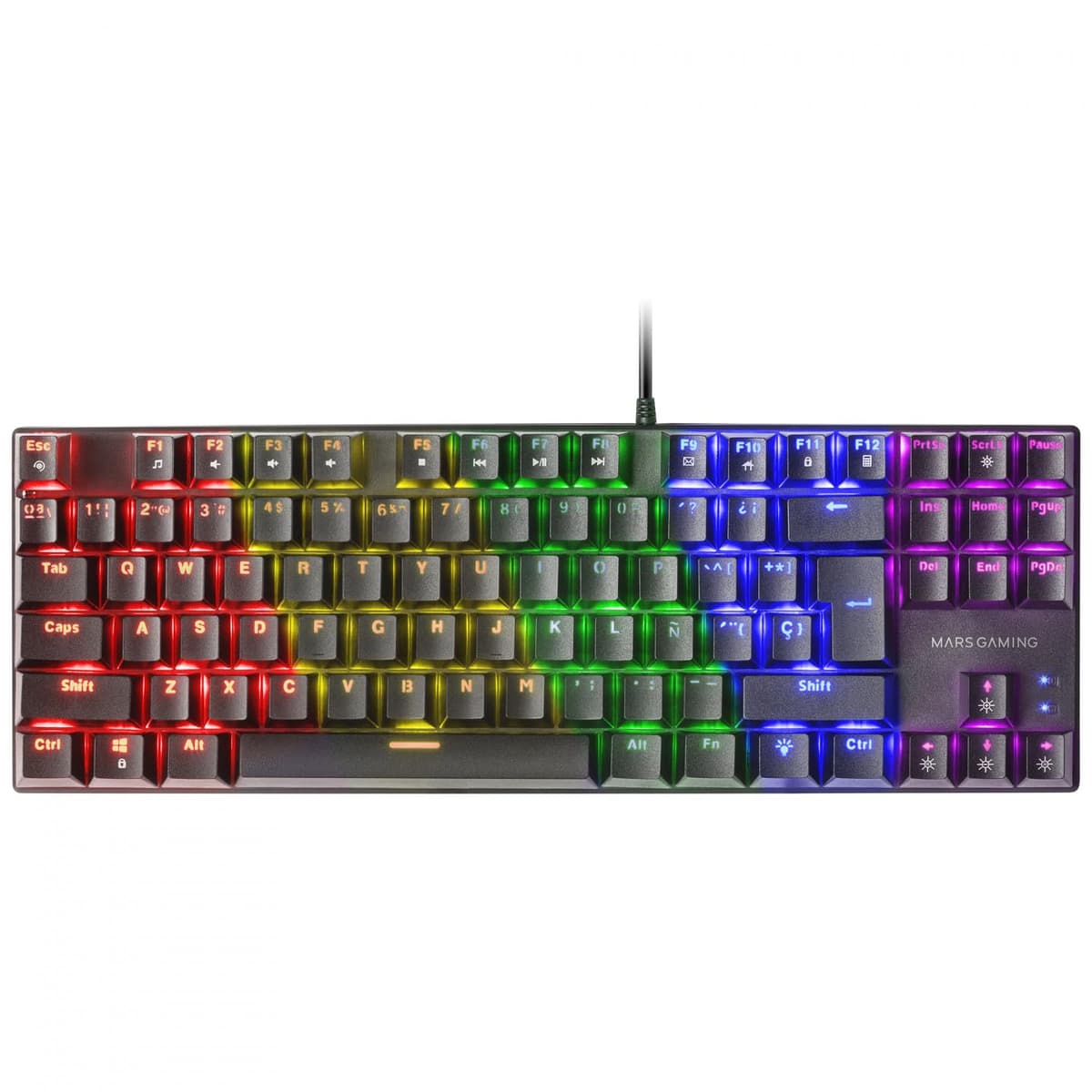 Mars Gaming MKPRO, US, Teclado Mecánico Gaming Completo, RGB Chroma, Switches Hot-Swap Mecánicos, Antighosting, Rueda de Control, Software, Multiplataforma, Switch Silent, Blanco — view 28