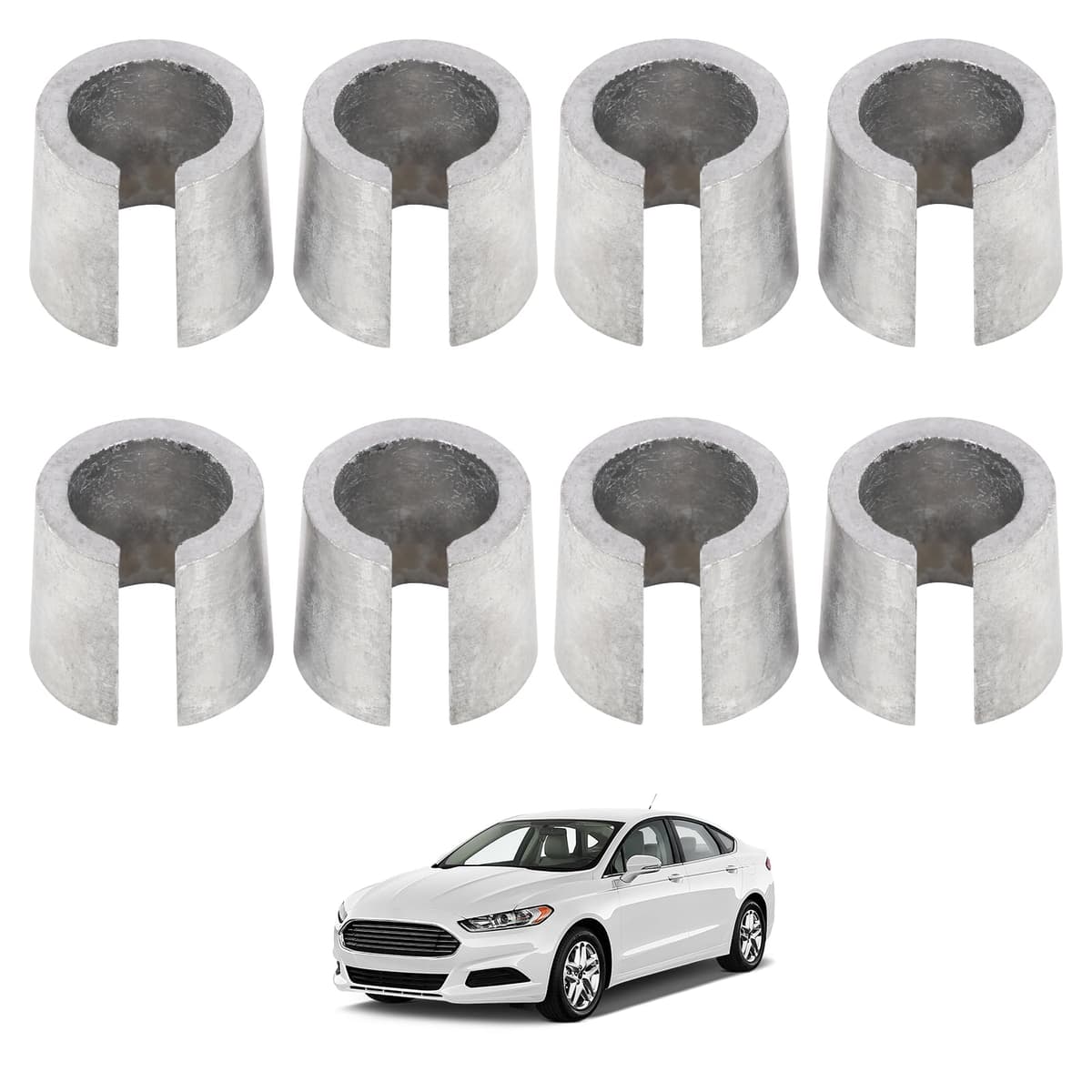 8 casquillos adaptadores para baterías de coche, casquillos de plomo para conexiones de batería positivas y negativas, convertidor de terminal de batería robusto, adaptador postal para polos de