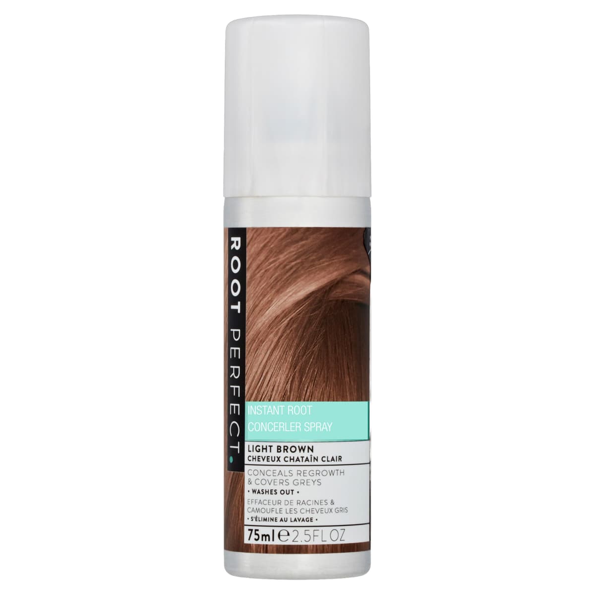 ROOT PERFECT Dark Brown Root Concealer Spray: Instant Gray Coverage, Temporary Hair Color Touch Up, Quick Salon Quality Dye for Women, 75ml — view 11