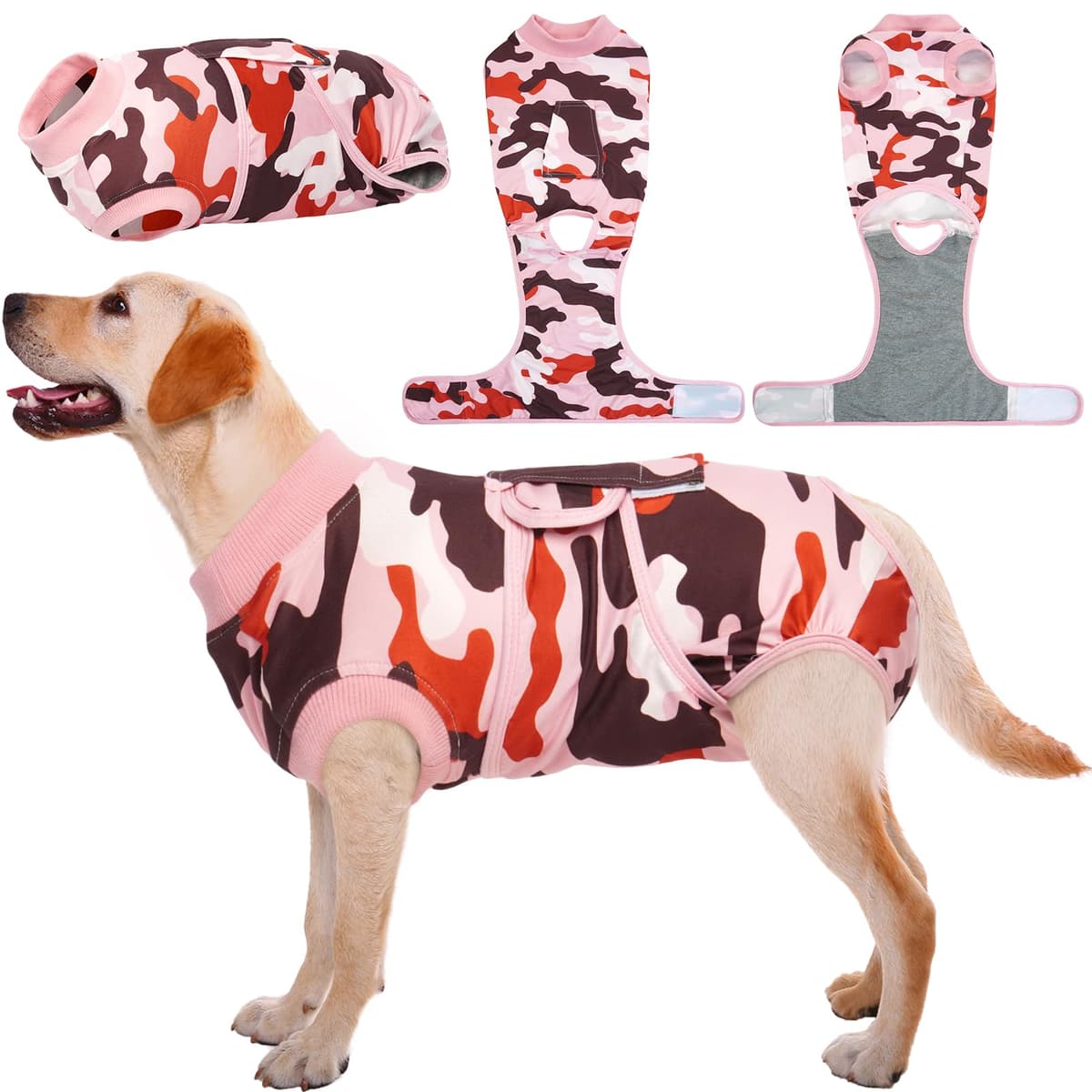 Kuoser Dog Recovery Suit Female, Dog Onesie for Surgery, Female Spay and Male Neuter Onesie for Post-Op Care, Prevent Licking Puppy Onesies — view 15