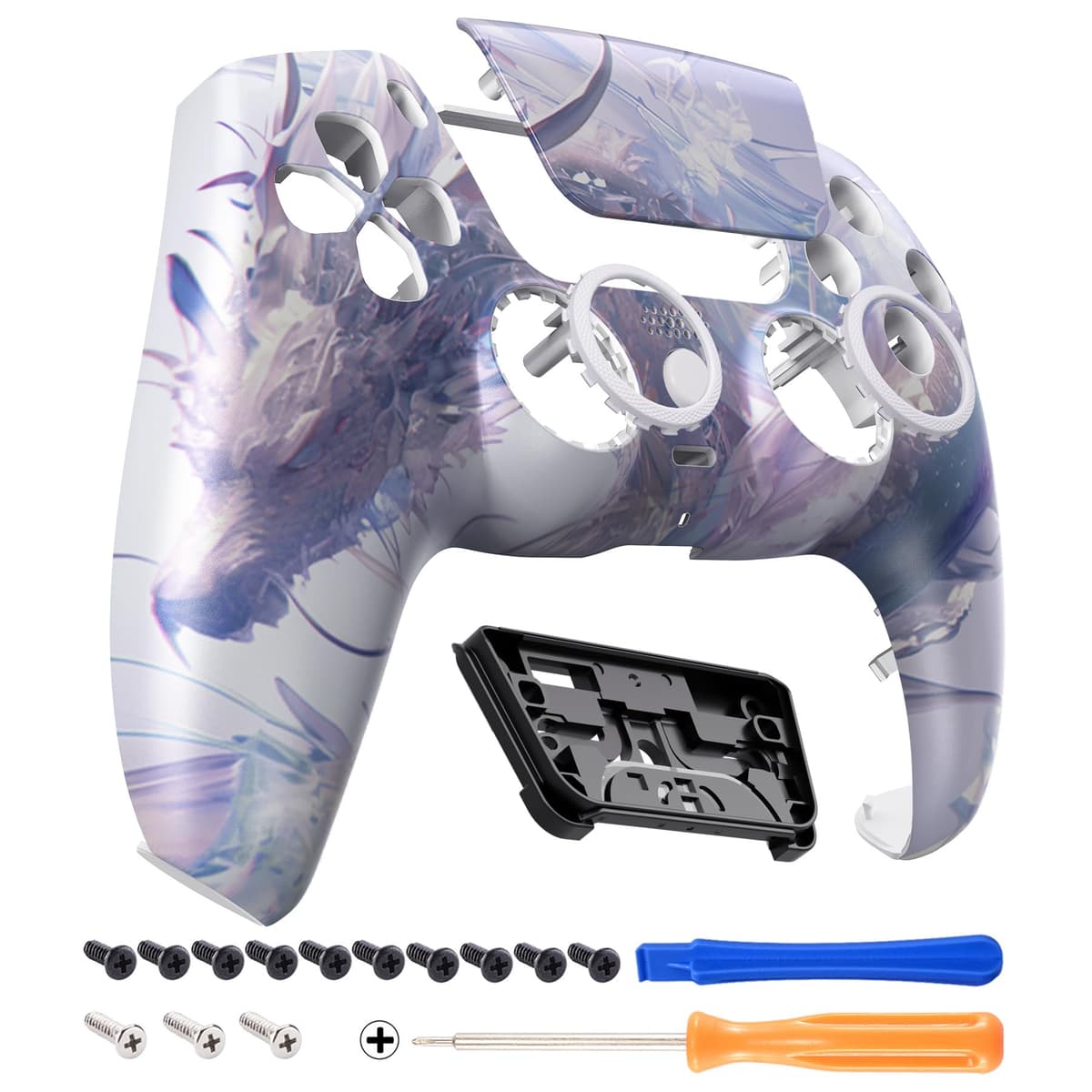eXtremeRate Luna Rediseñado Carcasa Frontal con Panel Táctil Compatible con ps5 BDM-010 BDM-020 BDM-030 BDM-040 Carcasa Delantera Placa Frontal Funda Portectora Compatible con ps5(Efectivo de $100) — view 30