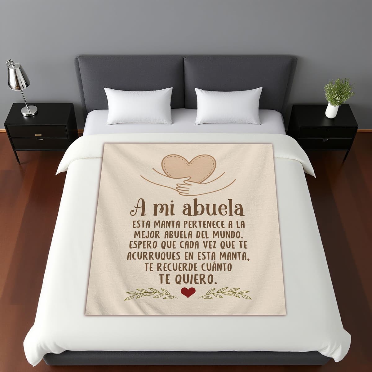 Amorea A mi Abuela Espero Que Cada Vez Que te acurruques en Esta Manta te recuerde cuánto te Quiero Ideas para Regalos Manta para la Abuela Cumpleaños Día de la Madre — view 3
