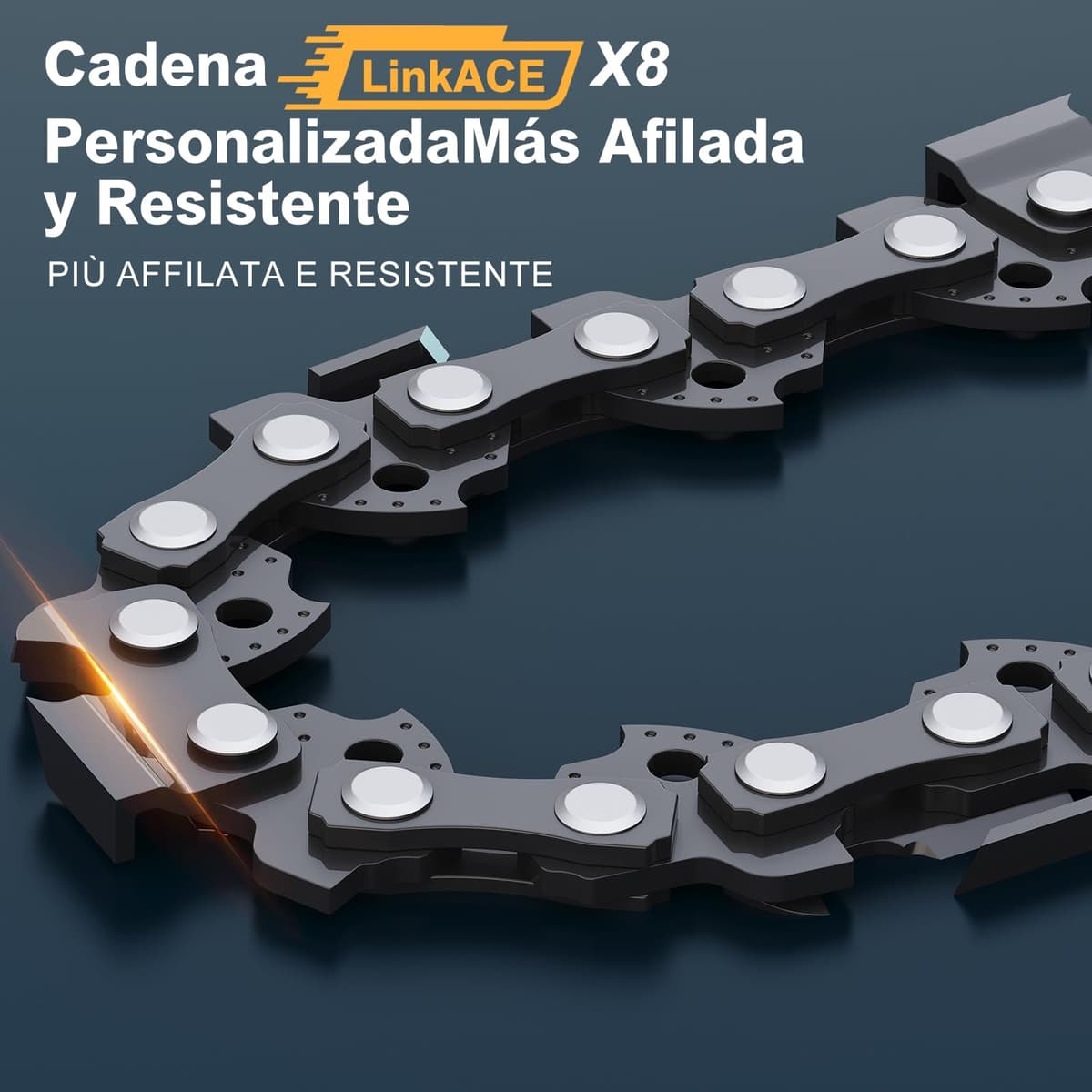 Mini Motosierra Bateria, 8000mAh Sierra Eléctrica Bateria Motor sin Escobillas 8 Pulgadas, con El Aceite y 2 Baterías, Motosierra Inalámbrica Portátil para Podar, Árboles (1200W) — view 5