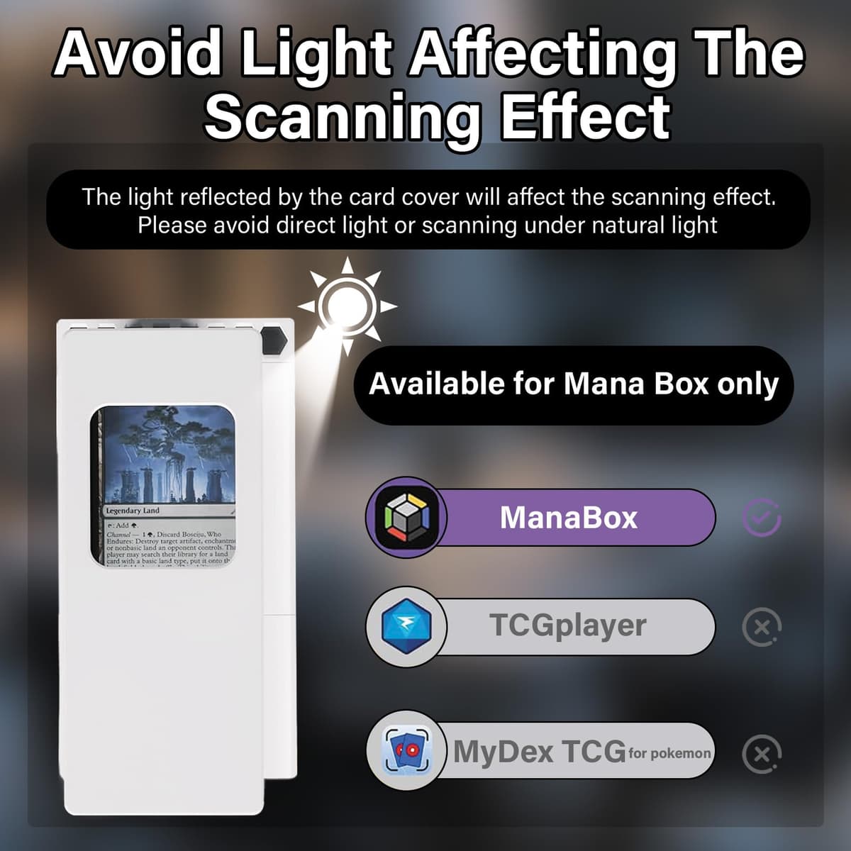 for MTG Card Scanner, Card Scanning Scanner, Card Scanners for Trading Cards, Fast for Mtg CardScanner, Quick MTGes Price Checks for Magics TCG, Card Scanners Stand — view 5