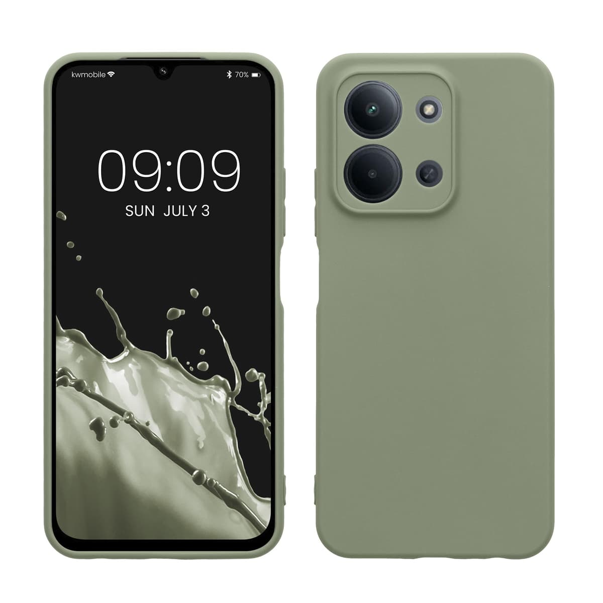 kwmobile Carcasa Compatible con Xiaomi Redmi Note 14 Pro 5G / Poco X7 Funda - Funda Ultrafina de TPU con Bordes elevados - Lavanda Metalizado — view 375