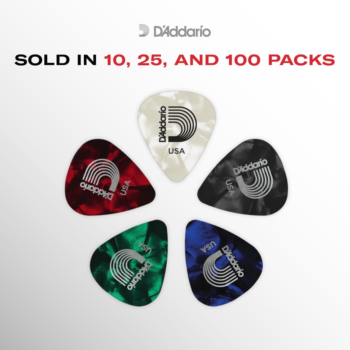 Planet Waves Medium Camouflage Celluloid Guitar Picks (Pack of 10) — view 5