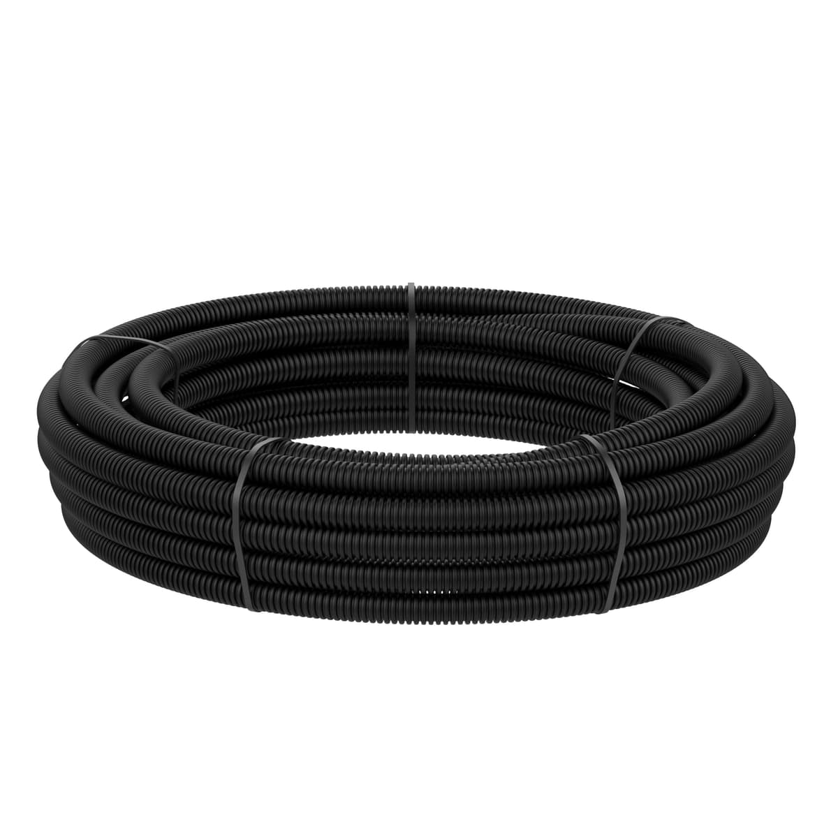 AUPROTEC Tubo Corrugado ranurado 2 a 50 m/Tubo de conducción ranurado/Resistente a los Rayos UV/Manguera Protectora de Cables Negro - Diámetro Interior 26 mm, Longitud 2m — view 3