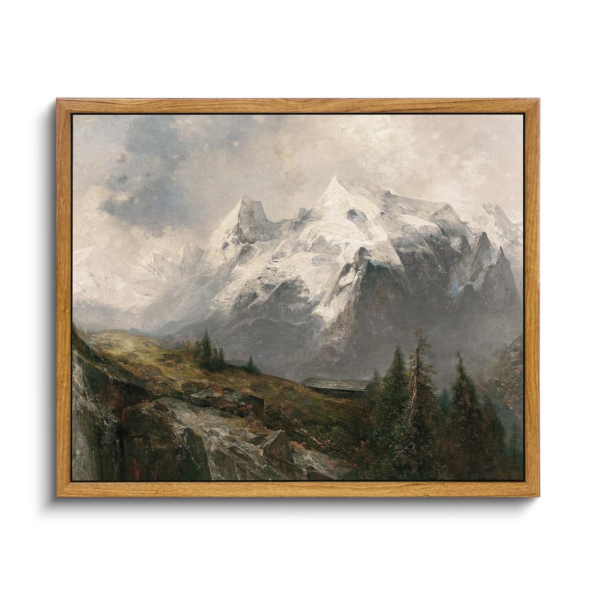 VIYYIEA Vintage Framed Black Dog Wall Art, Bedroom Living Room Minimalist Animal Art Decor, Antique Dog Canvas Print Paintings, Home Farmhouse Retro Still Life Decor, 12x16 Inch — view 100
