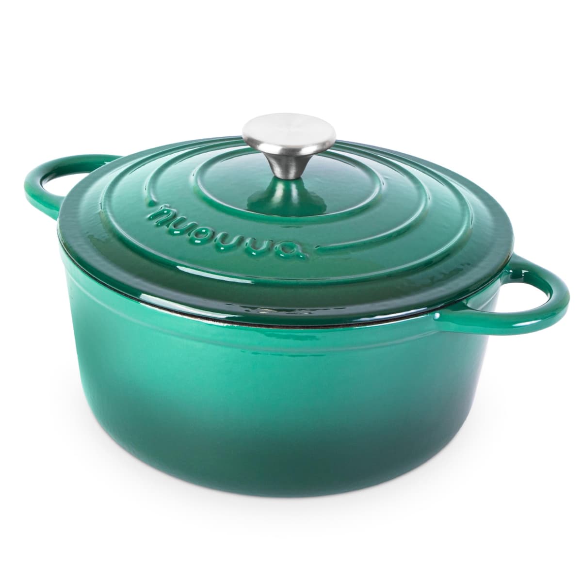 Nuovva Enamelled Cast Iron Dutch Oven Pot with Lid – 5 Quart Casserole Dish – Ceramic Dutch Oven for Bread Baking, Roasting, Braising & Stews – Oven Safe up to 500°F – 24cm Orange — view 29