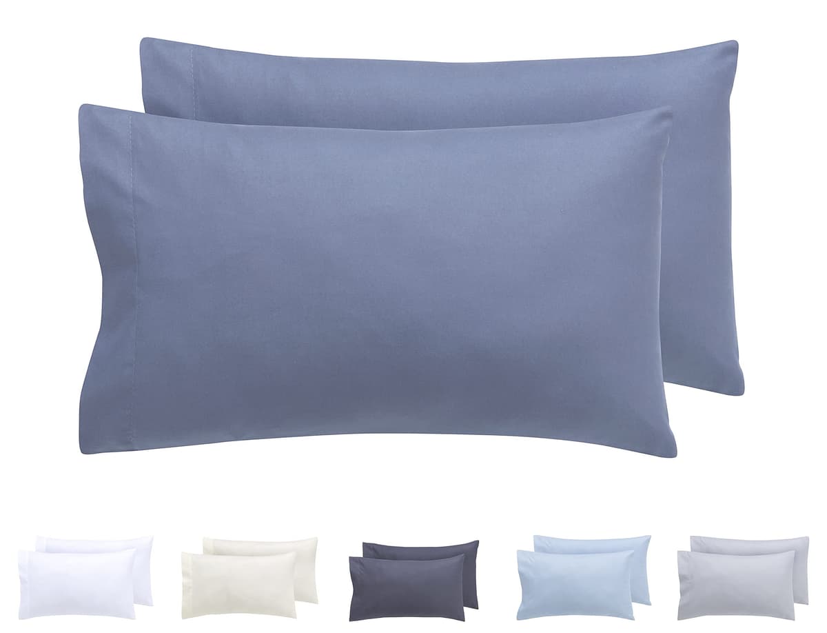 Todocama – Juego de 2 Fundas de Almohada, Microfibra Extra Suave, hipoalergénicas. Juego de 2-70x40 cm Blanco — view 26