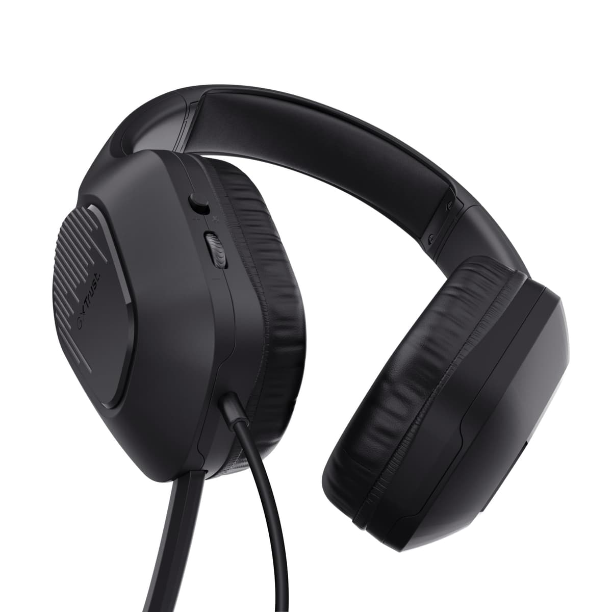 418 Rayne Lightweight Gaming Headset for PC Xbox PS4 PS5 Switch Mobile, 50mm Drivers, 3.5mm Connection, Foldable Microphone, 2m Over-Ear Wired Headphones, Black — view 14