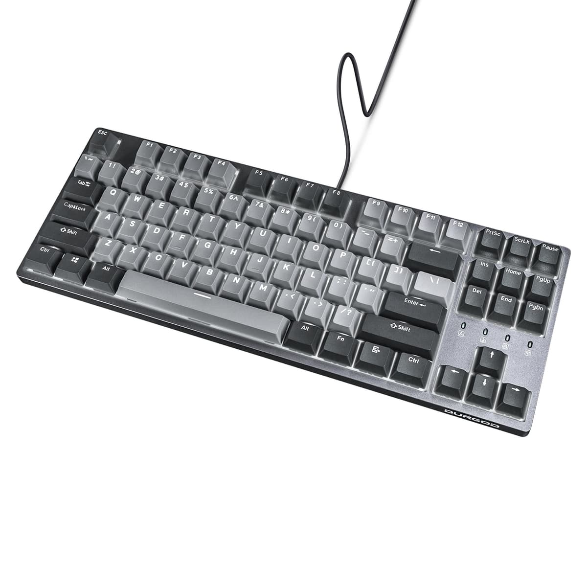DURGOD Taurus K320 TKL Mechanical Keyboard – Backlight, 87 Tenkeyless Keys, US Layout, USB C Cable, Doubleshot PBT Keys, Programmable Keys, NKRO, Windows & Mac (Cherry MX Brown, Corona)