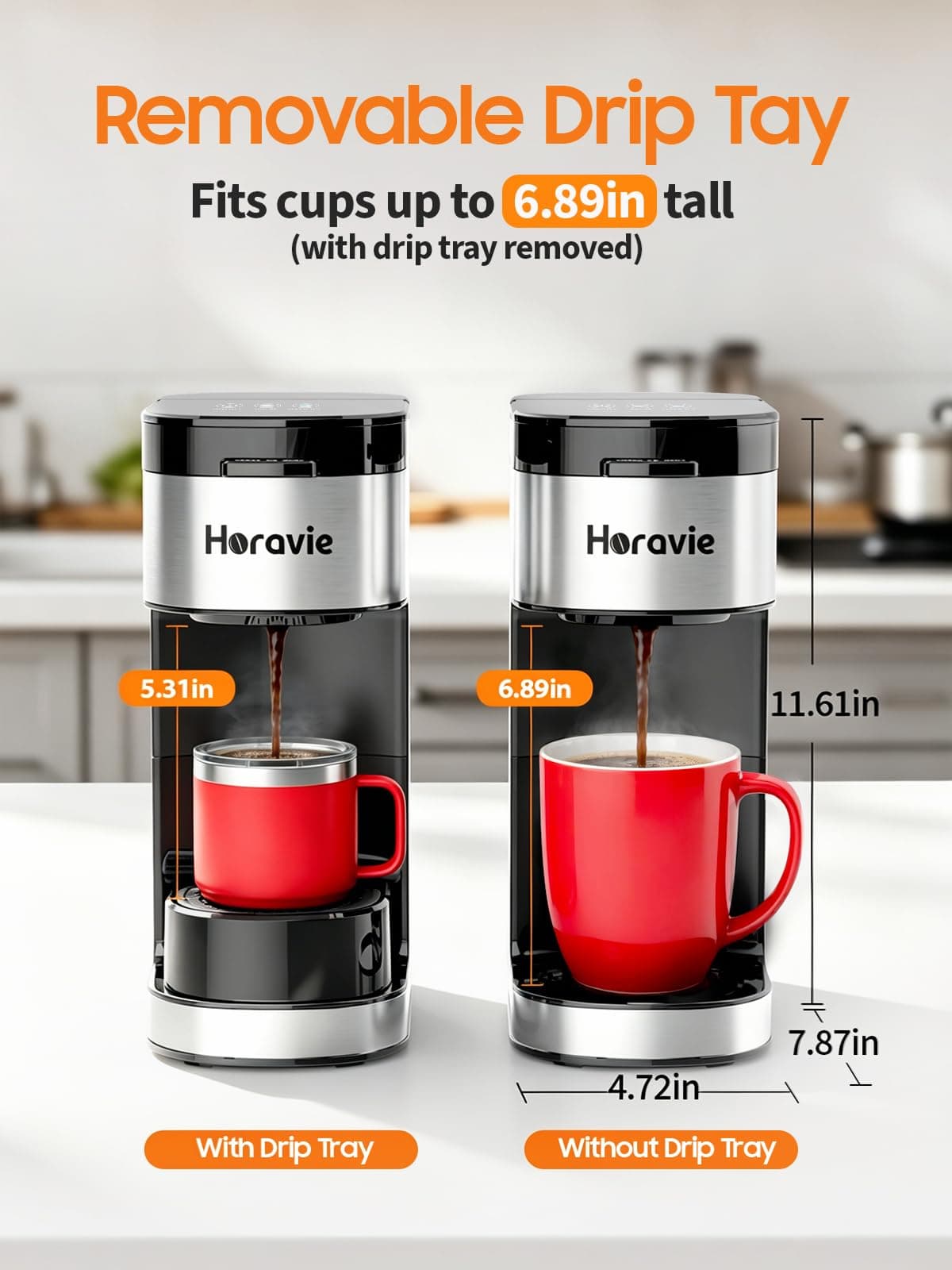 Horavie Hot and Iced Coffee Maker — view 5